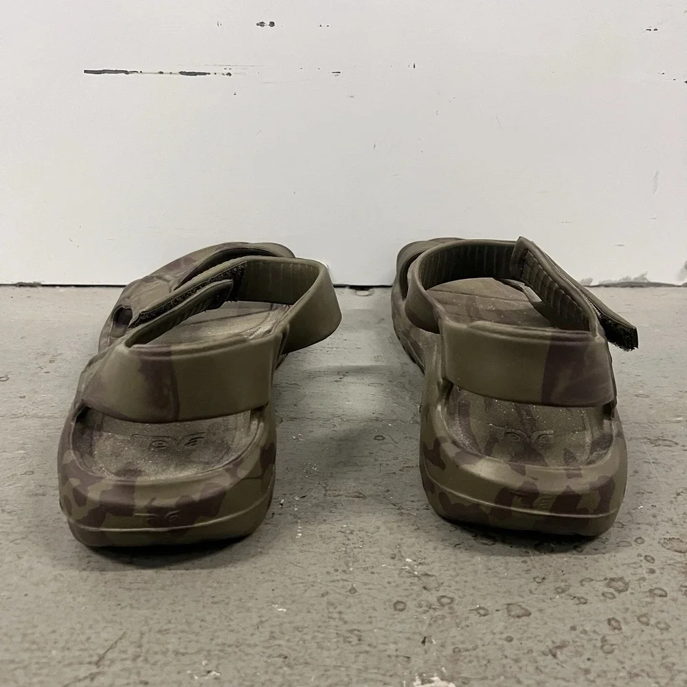 Teva Hurricane Drift Sandals Mens 8 Womens 9.5 Camo Green EVA Lightweight Hiking